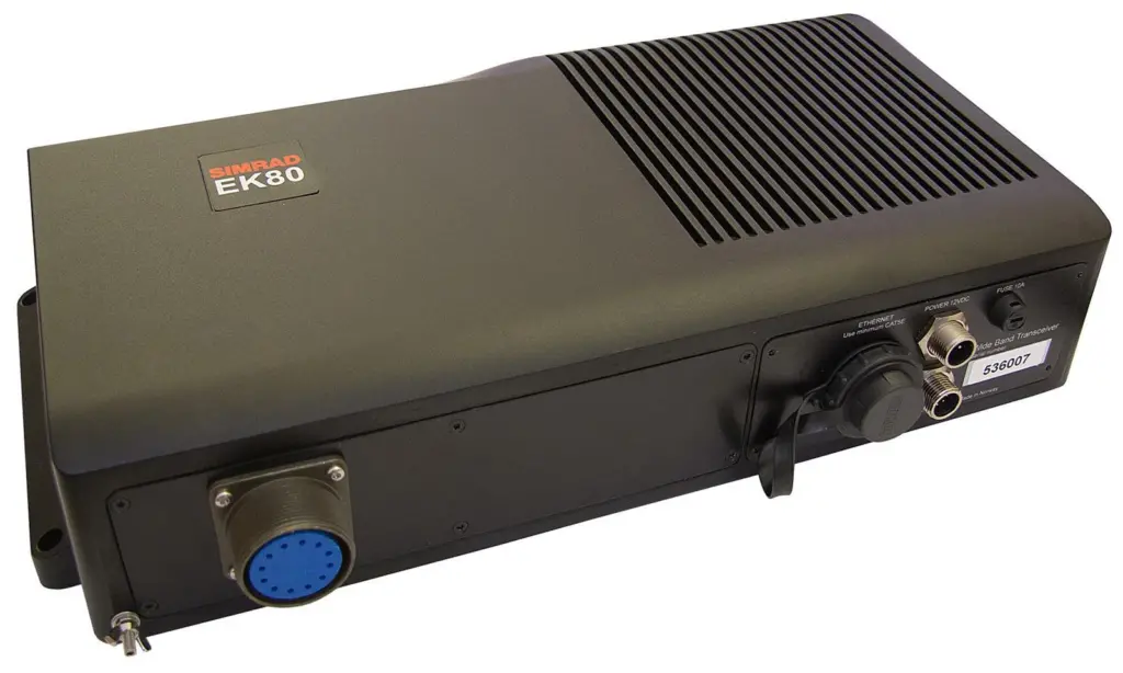 The Simrad EK80 is a high precision wideband echo sounder
