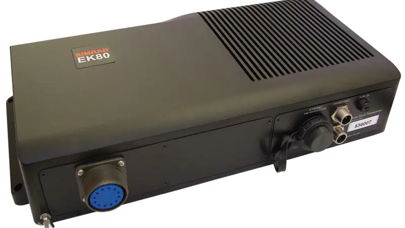The Simrad EK80 is a high precision wideband echo sounder