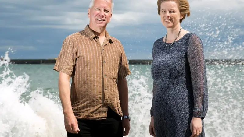 Co-chairs of the organising committee, Professor Jimmy Young, University of Stirling and Hazel Curtis, Chief Economist at Seafish