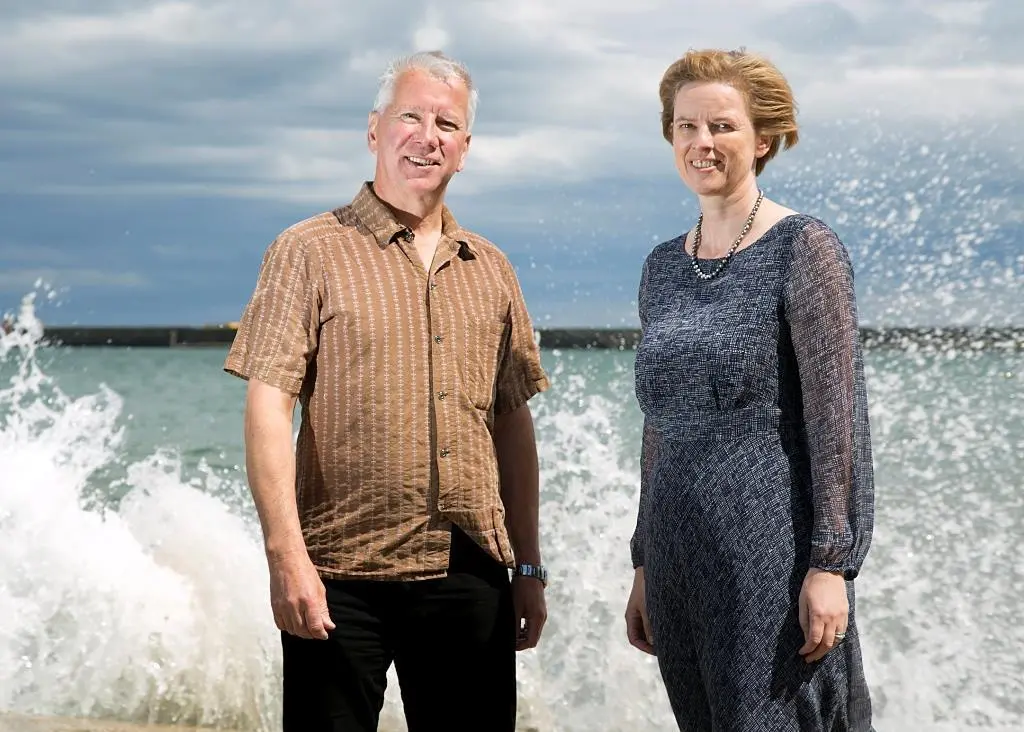 Co-chairs of the organising committee, Professor Jimmy Young, University of Stirling and Hazel Curtis, Chief Economist at Seafish