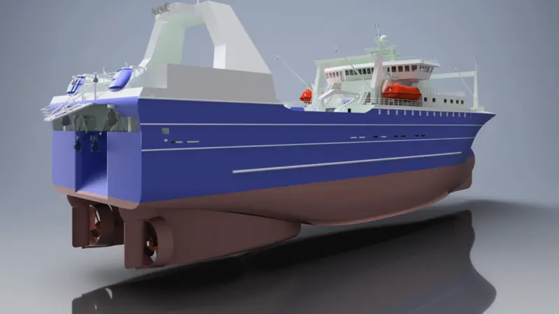 The 95m trawler project will be presented at DanFish