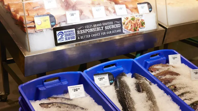 Australian’s can now buy ASC and MSC ecolabelled seafood in the deli at local Coles supermarkets