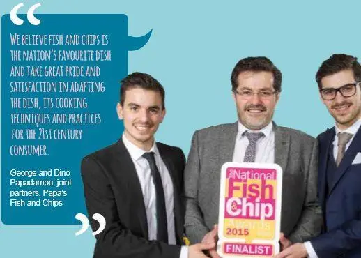 Brothers George and Dino Papadamou “haven’t looked back” since taking over their family’s fish and chip shop business