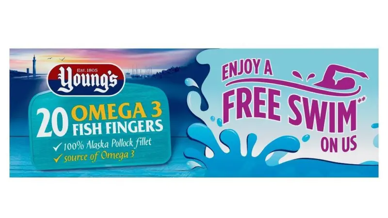 Young’s Seafood is offering a free swim with promotional packs of Young’s Omega 3 Fish Fingers