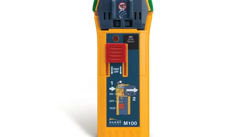 The M100 Maritime Survivor Locating Device will be introduced at Skipper Expo Int. Aberdeen