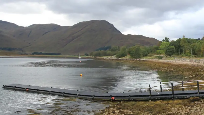 Pipe from salmon pens is being upcycled to create pontoons