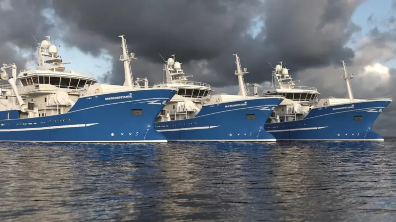 Seiner/trawlers of Skipskompetanse design for Lenin Kolkoz to be built at Yantar Shipyard