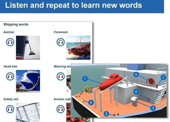 The new programme uses nautical-themed examples, quizzes, imagery and language