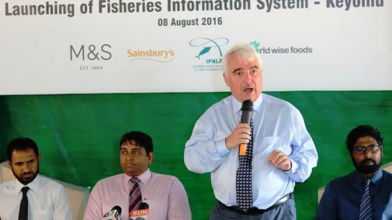 John Burton, chairman of IPNLF, at the FIS launch