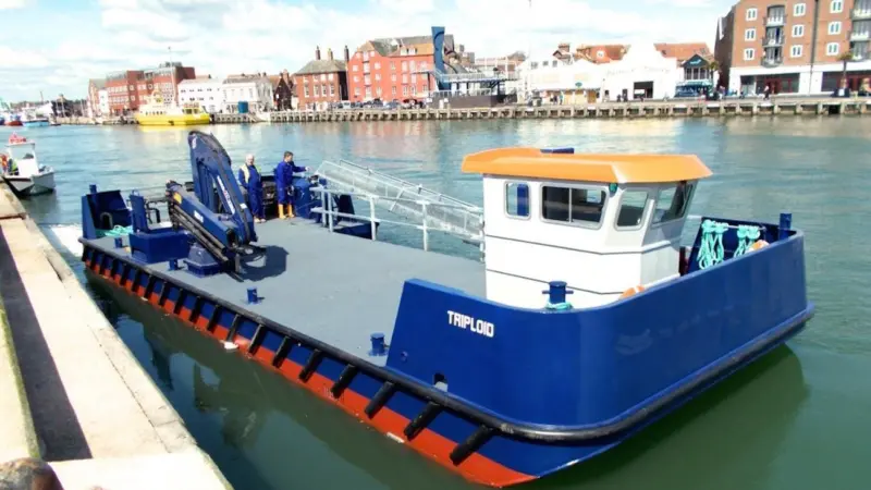 Twin JCB engines have been chosen to power the MV Triploid
