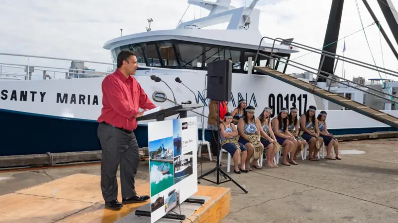 The Santy Maria was launched in Nelson on 1 September