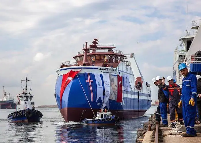The build of ‘Akurey’ has been much quicker than the previous vessel in the series Photo: Celiktrans