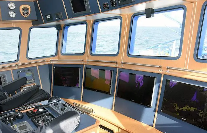 Woodson Marine Electronics supplied the wheelhouse electronics