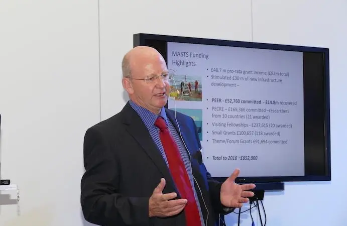 Prof Paterson: “This support recognises the importance of the marine environment and the successful work of MASTS”