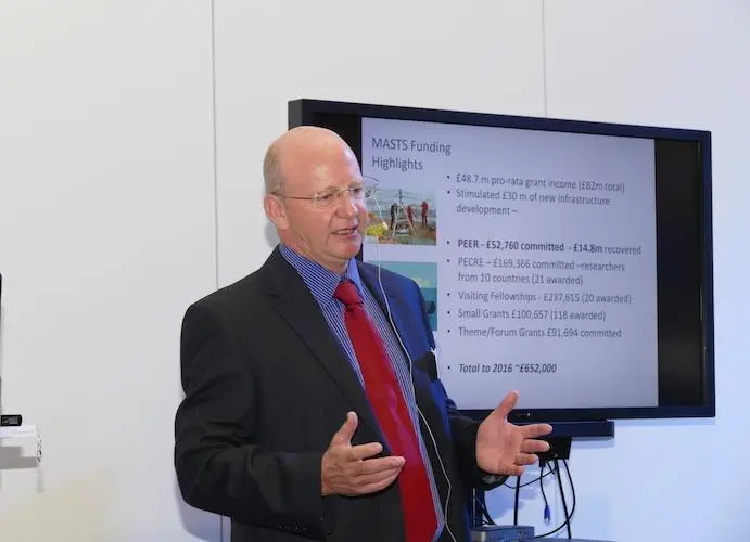 Prof Paterson: “This support recognises the importance of the marine environment and the successful work of MASTS”