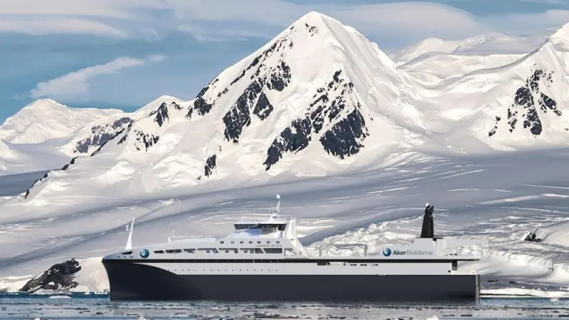 Construction of Aker BioMarine’s 130 metre krill vessel began in May this year