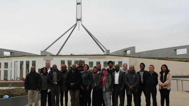 The visit brought together 15 fishery fellows from eight nations Photo: ANCORS