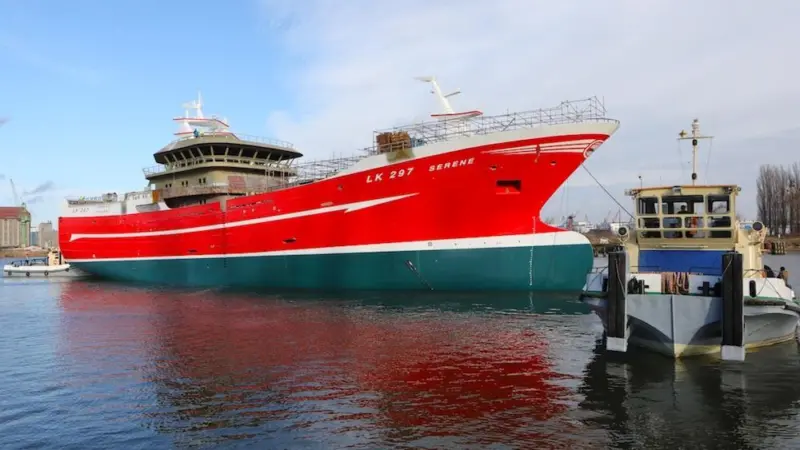 'Serene' is one of the largest fishing trawlers currently being built in Nauta Shipyard