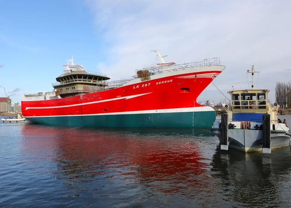'Serene' is one of the largest fishing trawlers currently being built in Nauta Shipyard