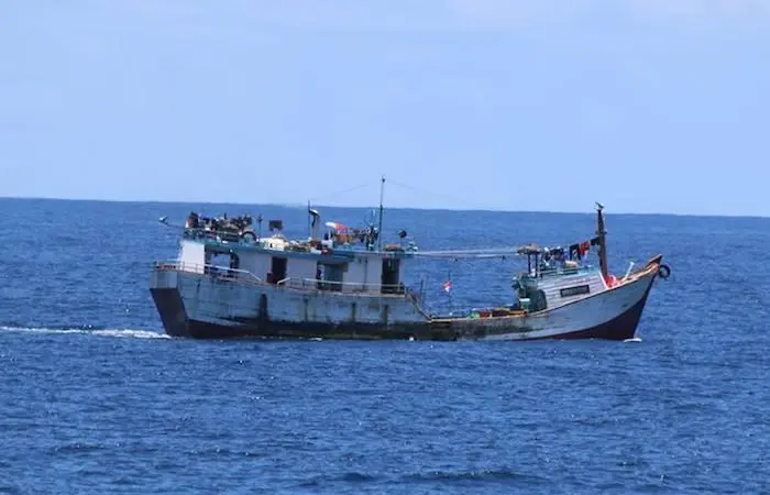 Indonesian IUU fishing vessel