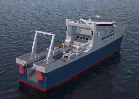 Knud E. Hansen ocean factory trawler design