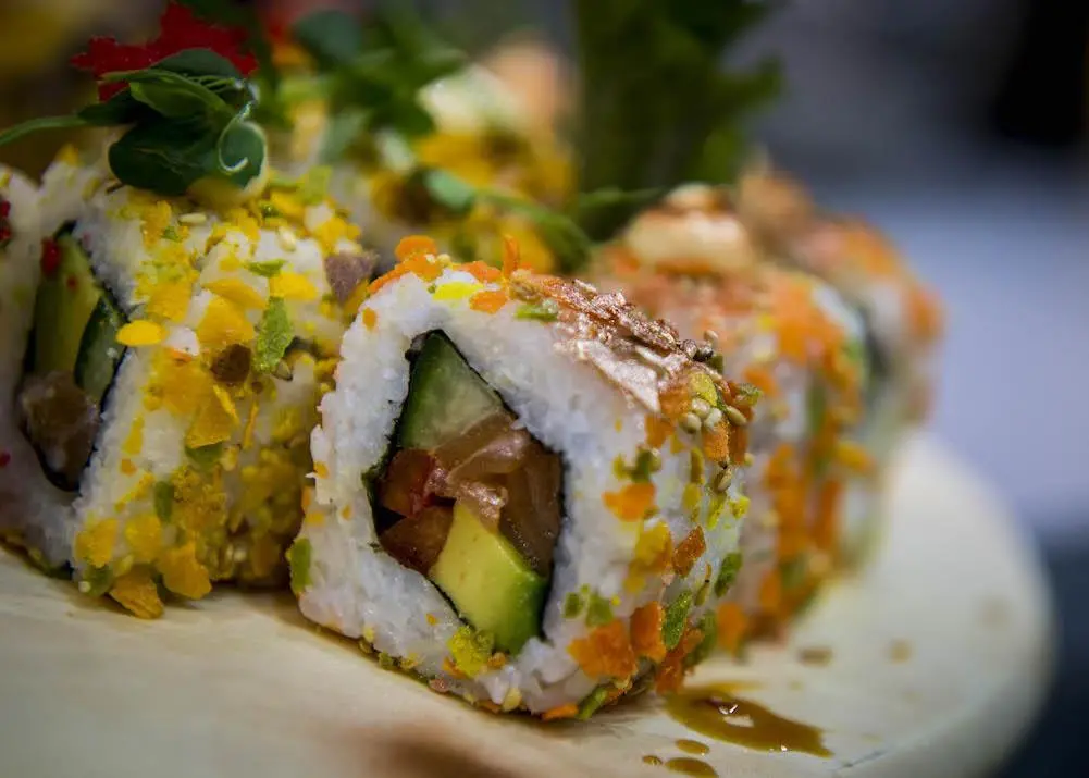 Scottish salmon sushi