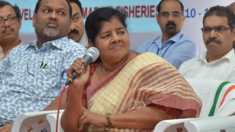 Kerala Fisheries Minister J Mercykutty Amma Photo: CMFRI
