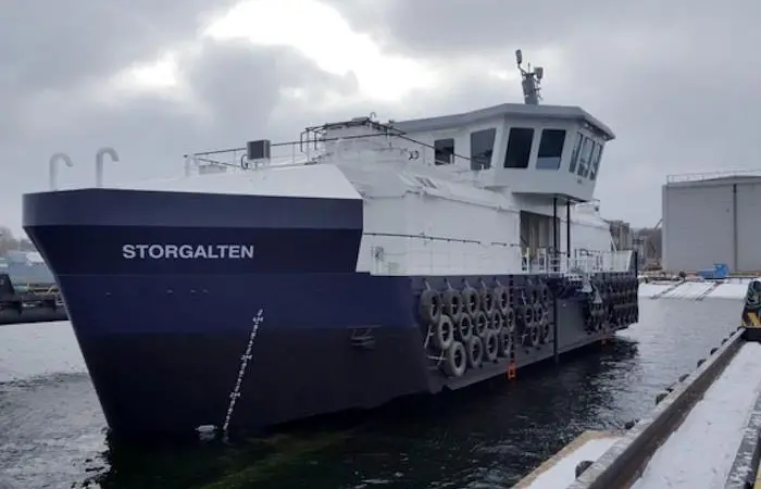The AKVA AC 600 PVDB feed barge will join Bjørøya's fleet Photo: AKVA