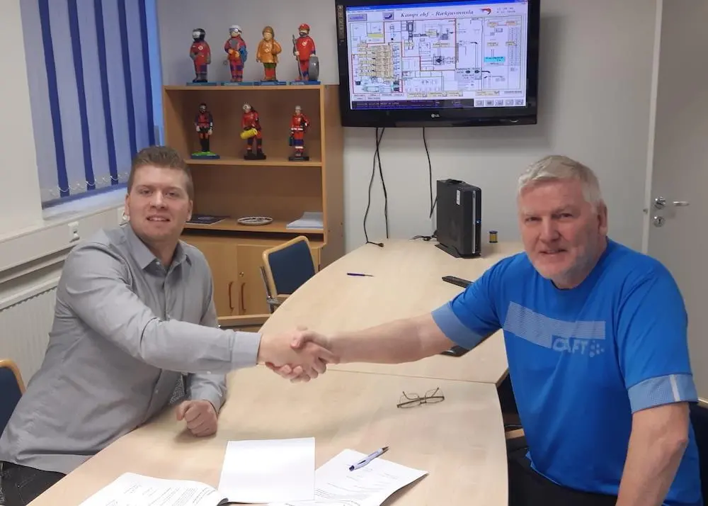 Kampi and Skaginn 3X join forces to create a tub handling system for shrimp processing Photo: Skaginn 3X