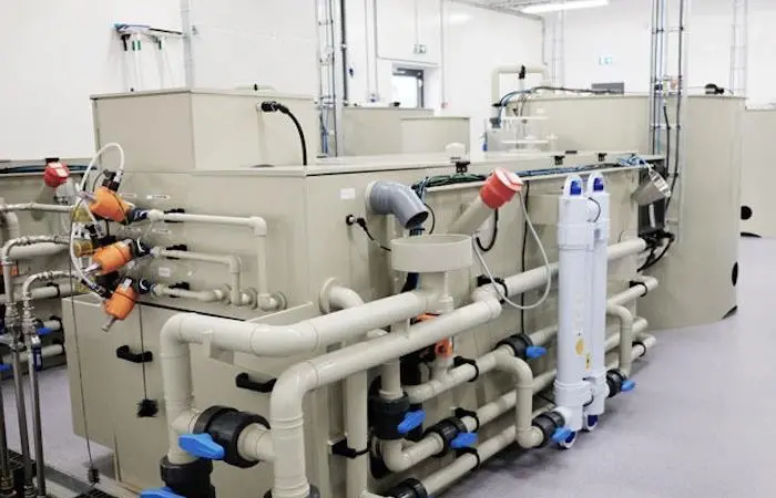 Skretting has developed a new integrated recirculating aquaculture feed system Photo: Skretting
