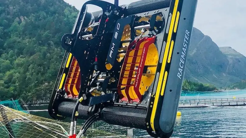 Johnson Marine has bought net cleaning robots from MPI Photo: MPI
