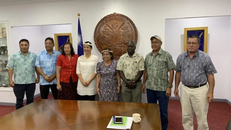 The director general of the FFA has visited the Marshall Islands Photo: FFA