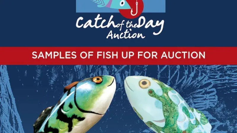 The Fishermen's Mission is raising funds for charity by auctioning ceramic fish painted by artists and celebrities Photo: The Fishermen's Mission