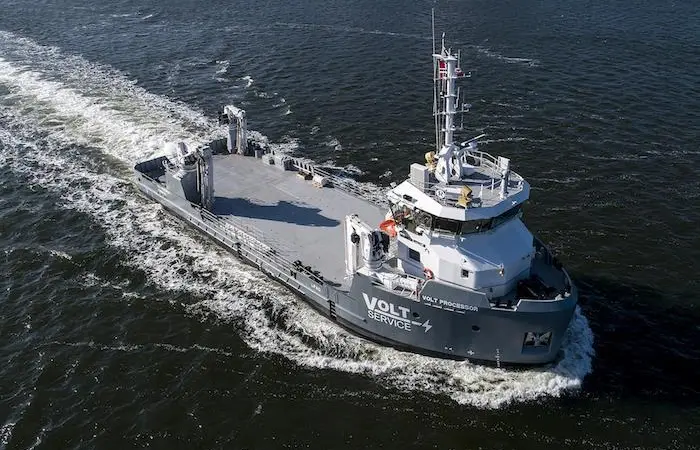 A Pronomar drying system has been installed on a new Volt Service vessel Photo: Pronomar