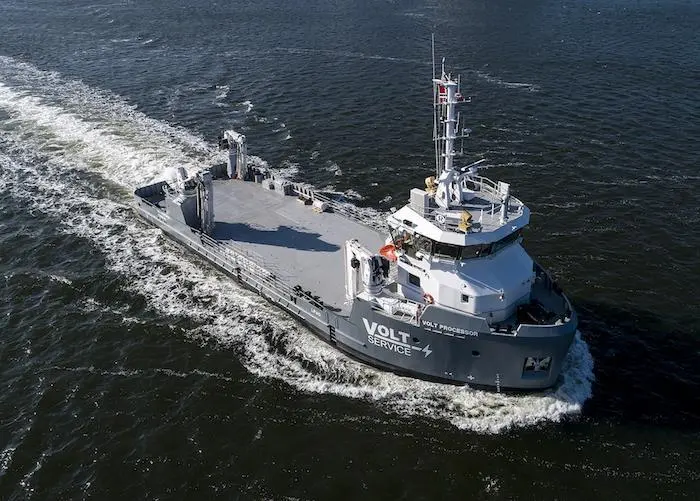 A Pronomar drying system has been installed on a new Volt Service vessel Photo: Pronomar