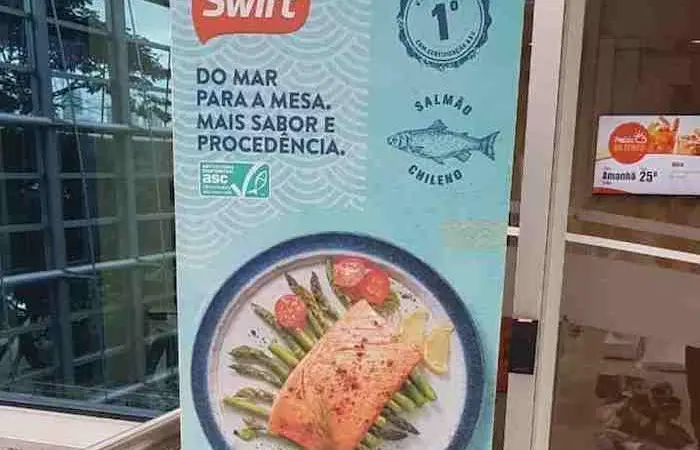 ASC certified salmon is now available in Swift supermarkets in Brazil Photo: ASC
