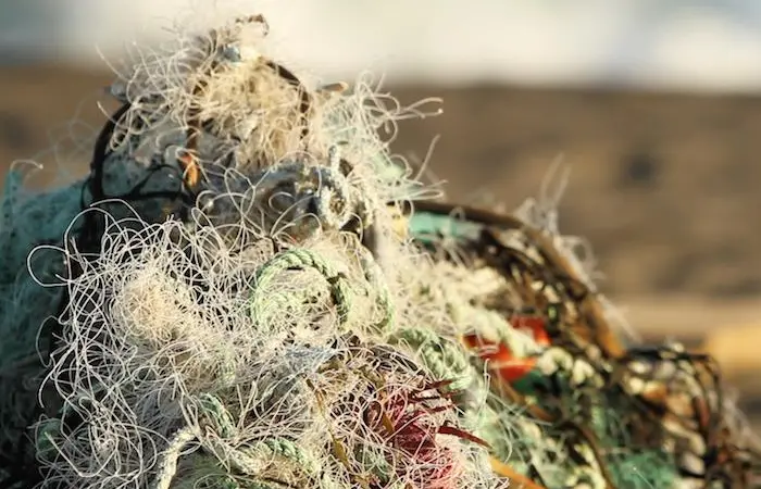 Ghost gear is given a new lease of life through the Net100-Net + Positive Project Photo: Satlink