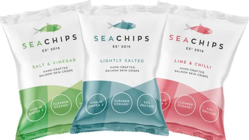 Sainsbury’s first with Salmon Skin Crisps