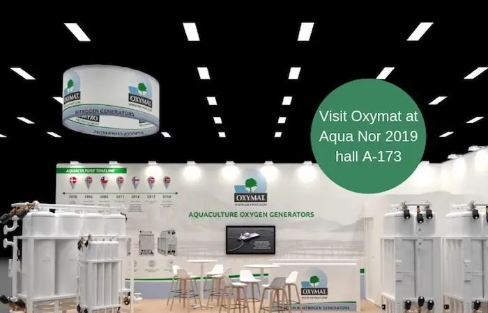 Oxymat is exhibiting its range of generators for the aquaculture industry at Aqua Nor 2019 Photo: Oxymat