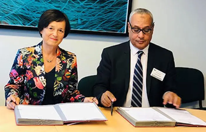 Veronika Veits, Director for International Ocean Governance and Sustainable Fisheries, Directorate-General for Maritime Affairs and Fisheries and Sidi Ali Sidi Boubacar, Director-General, Fisheries Resources, Ministry of Fisheries and Maritime E...