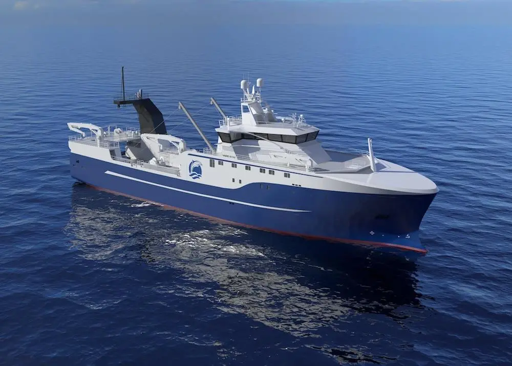 Vard is designing and building a new stern trawler for Luntos Photo: Vard