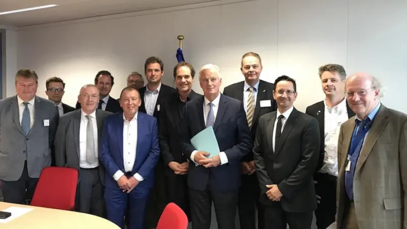 EUFA and Michel Barnier have met to discuss all possible Brexit outcomes Photo: EUFA