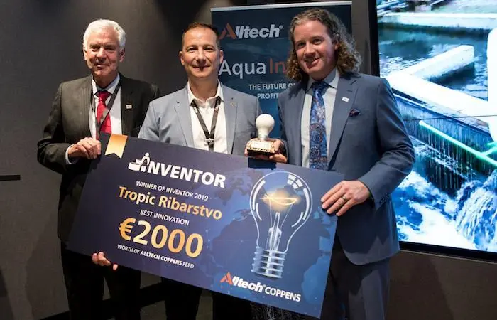 Tropic Ribarstvo is the winner of Alltech Coppen's inaugural Inventor programme Photo: Alltech Coppens