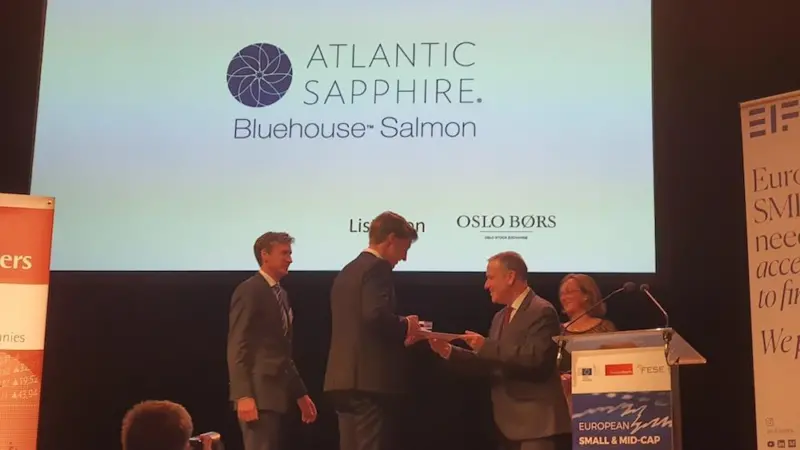 Atlantic Sapphire has been named ‘Star of Innovation’ Photo: Atlantic Sapphire