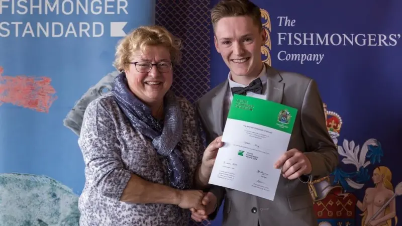 Jordan Keig, winner of last year’s Master Fishmonger Standard Young Fishmonger Award Credit: Master Fishmonger Standard