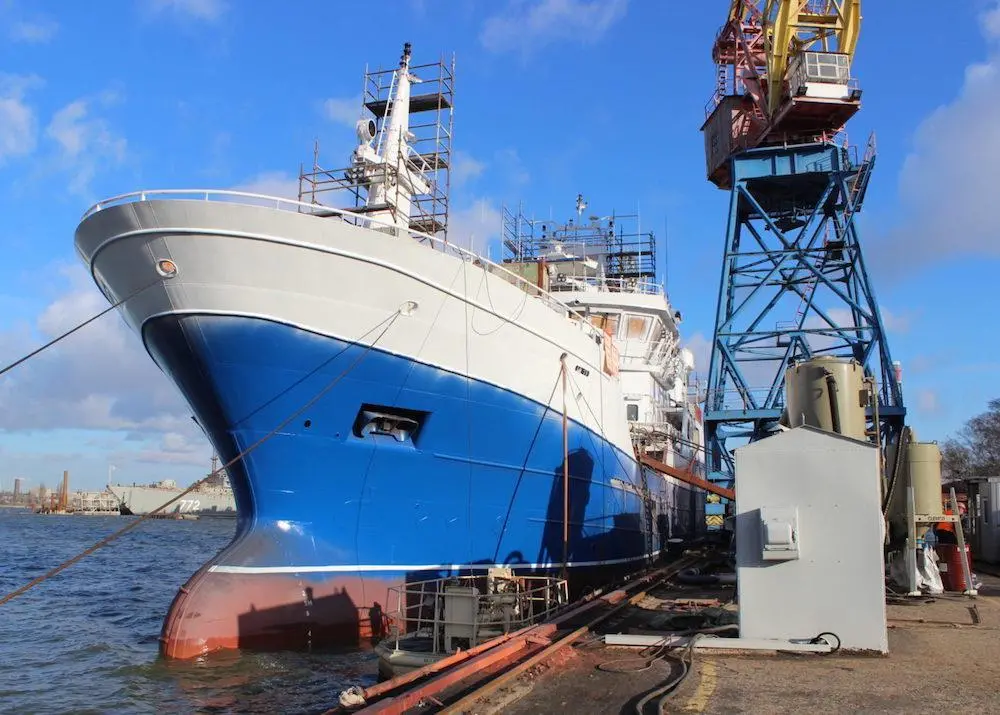 Udarnik on sea trials