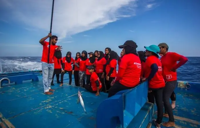 The IPNLF and Maldives fishermen are working to promote the country’s one-by-one tuna sector Credit: IPNLF