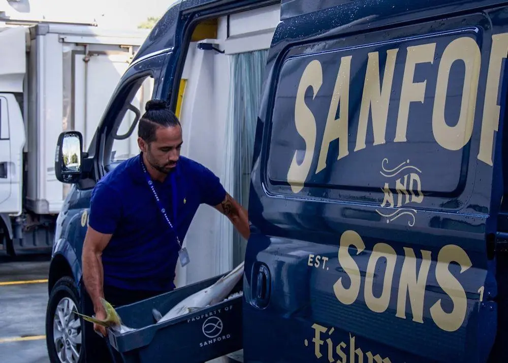 The Sanford and Sons chiller van is New Zealand's first Credit: Sanford and Sons