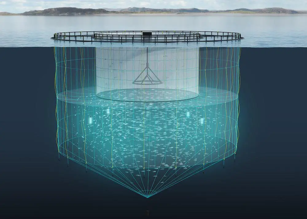 AKVA’s Tubenet reduces sea lice infestation in salmon Photo: AKVA Group