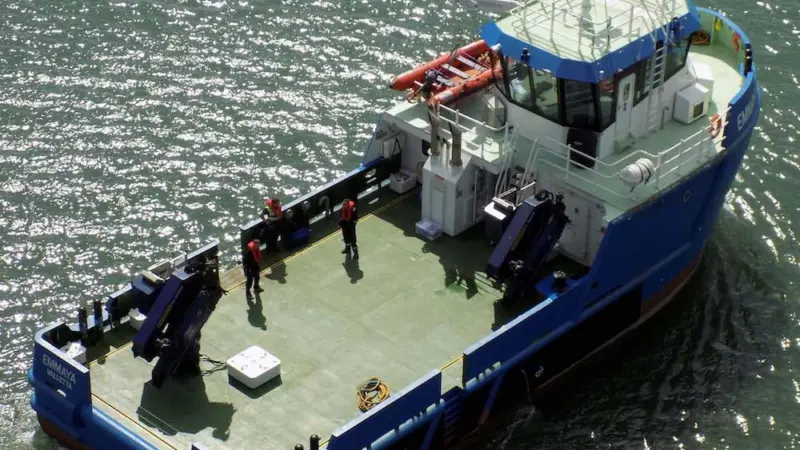 Aquaculture workboat for Maltese fish farm